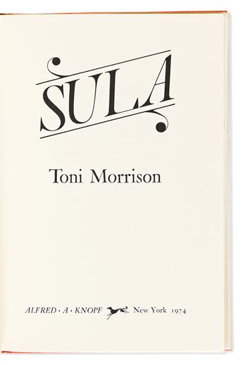 Morrison, Toni (1931-2019) Sula, first edition.